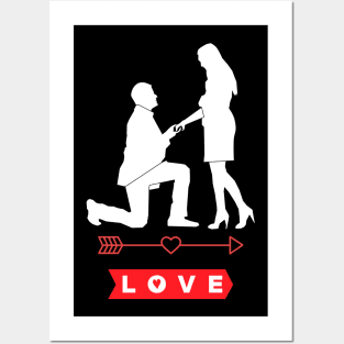 Couple lover Posters and Art